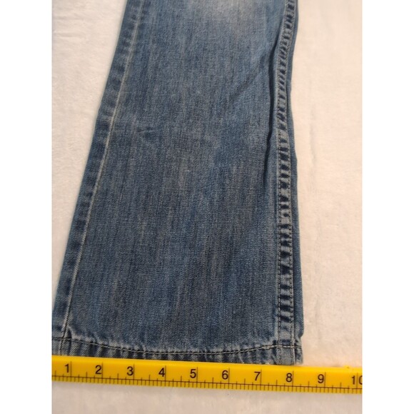 Vintage Y2K Request Blue Jeans Mens 30X32 Bootcut Straight Fit Stitched Pocket - Picture 3 of 16